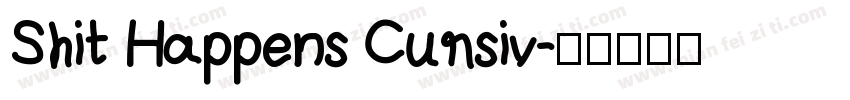 Shit Happens Cursiv字体转换